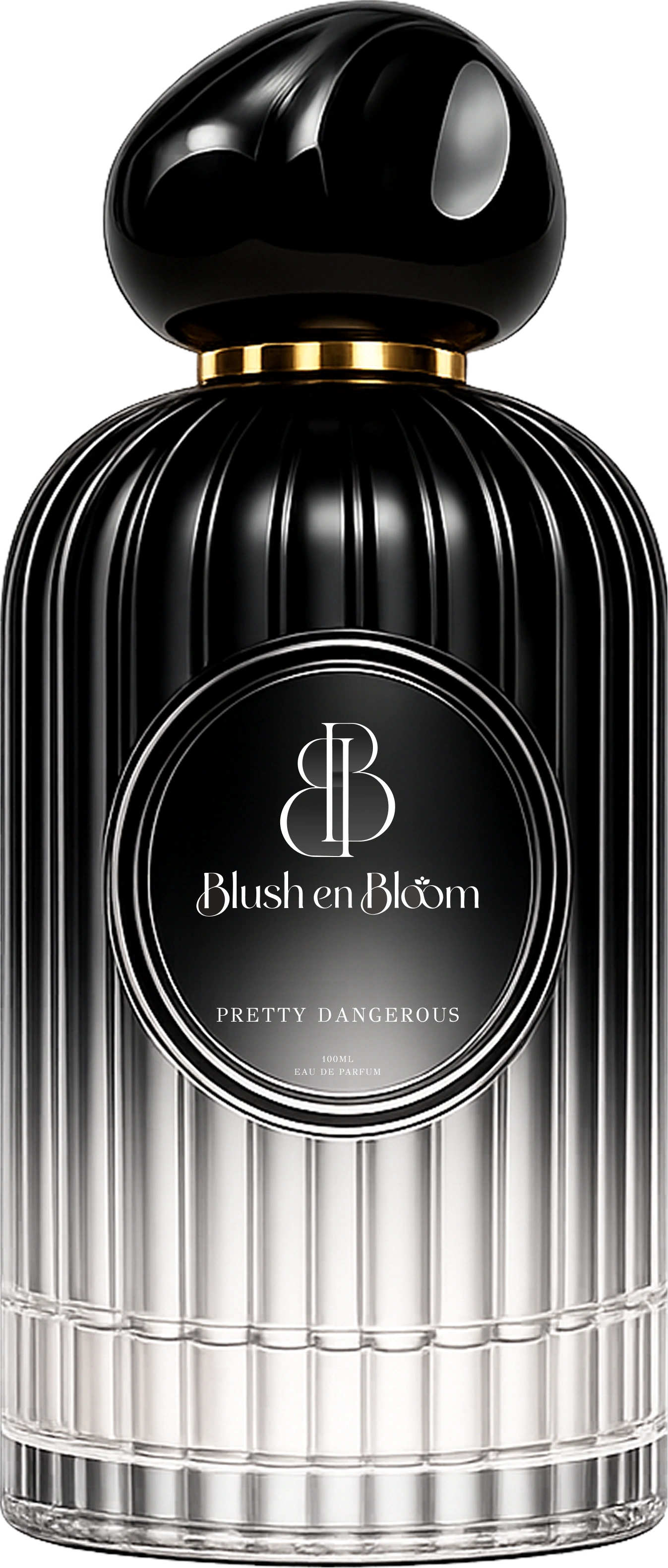 Black perfume bottle